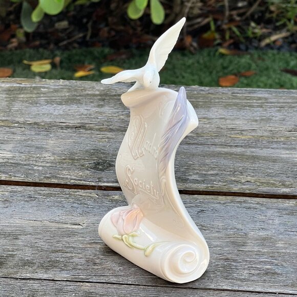 Lladro Society Porcelain Plaque Art Brings Us Together 7677 Scroll BOX - Picture 4 of 10